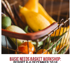 Basic Needs Basket Workshop: Report 8-9 December 2016