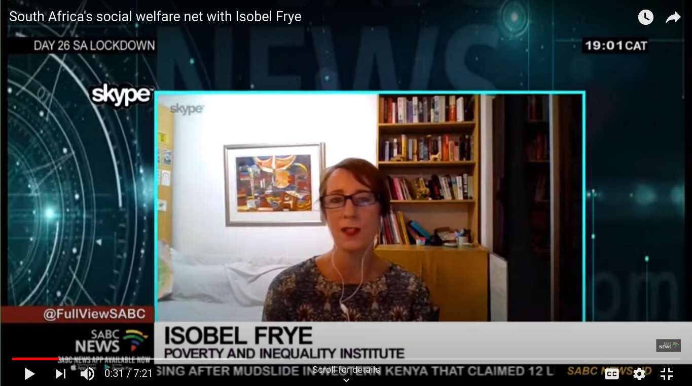 South Africa’s social welfare net with Isobel Frye