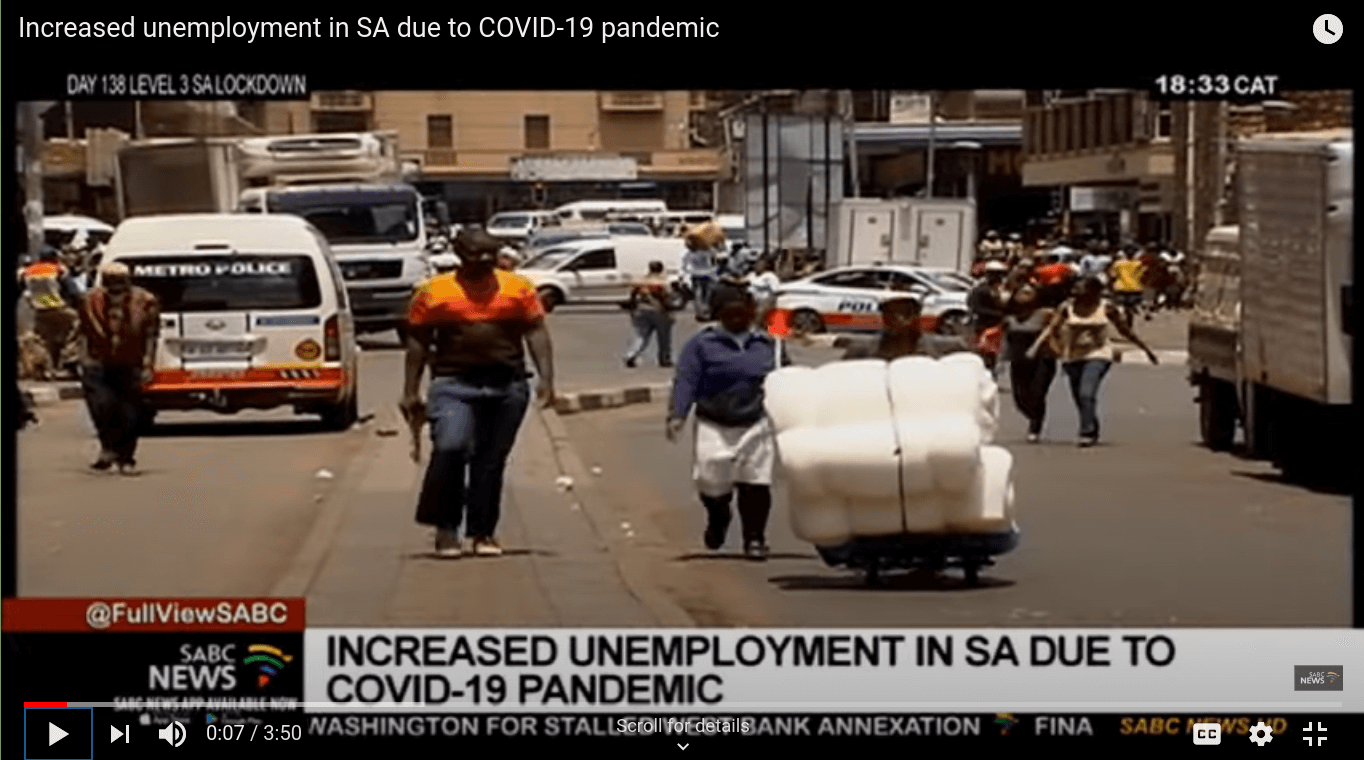 Increased Unemployment in SA Due to Covid-19 Pandemic