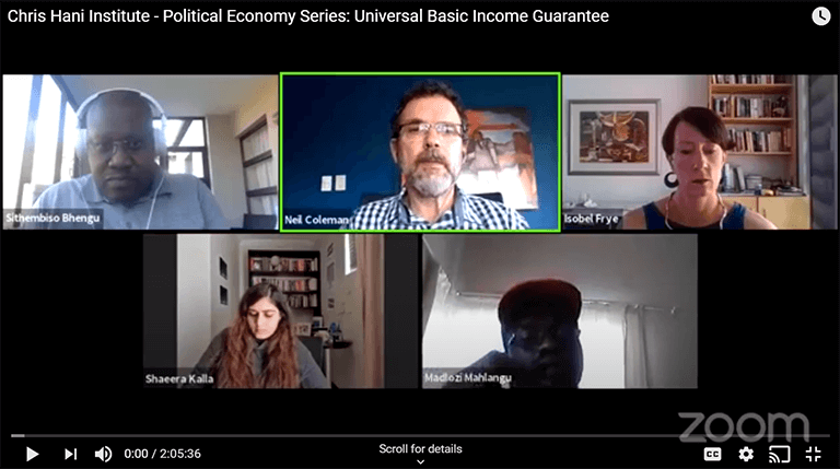 Chris Hani Institute – Political Economy Series: Universal Basic Income Guarantee