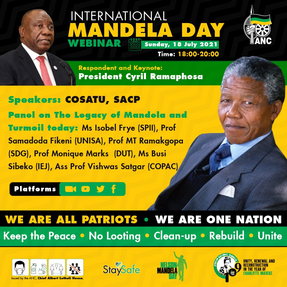 Media Advisory: Mandela Day Lecture: SPII Proposes BIG Solutions to Growing Poverty and Unrest is SA