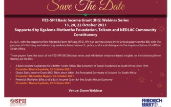 SPII-FES Basic Income Grant (BIG) Webinar Series 13, 20, 22 October 2021