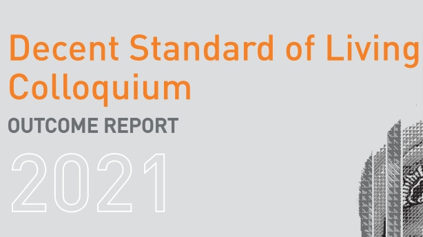 2021 Decent Standard of Living Colloquium Report