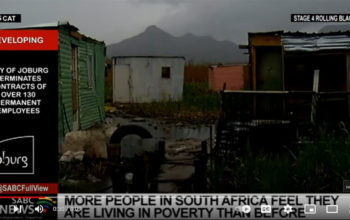 More People Believe They Are Living Under Poverty in South Africa